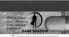 Desktop Screenshot of darkshadowrecording.com